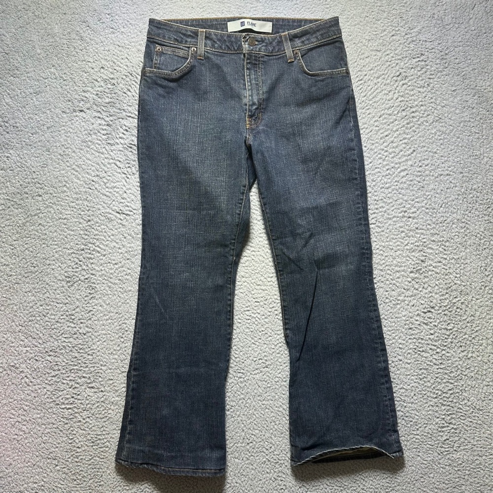 GAP Flare Jeans Women‎ 10A Dark Wash Stretch Boho Y2K Denim